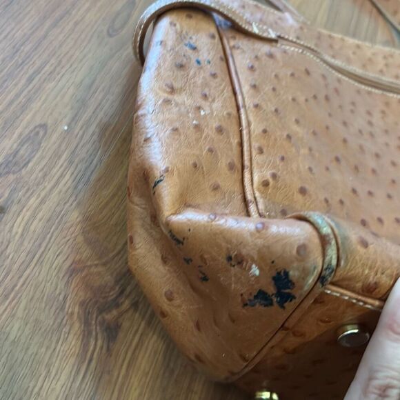 Gorgeous vintage ostrich handbag made in Italy - Picture 9 of 9